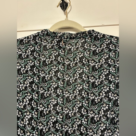 NWT MISA Los Angeles LORENA DRESS  Sapphire Ditzy Black & Green Floral‎ Size S - Picture 15 of 16